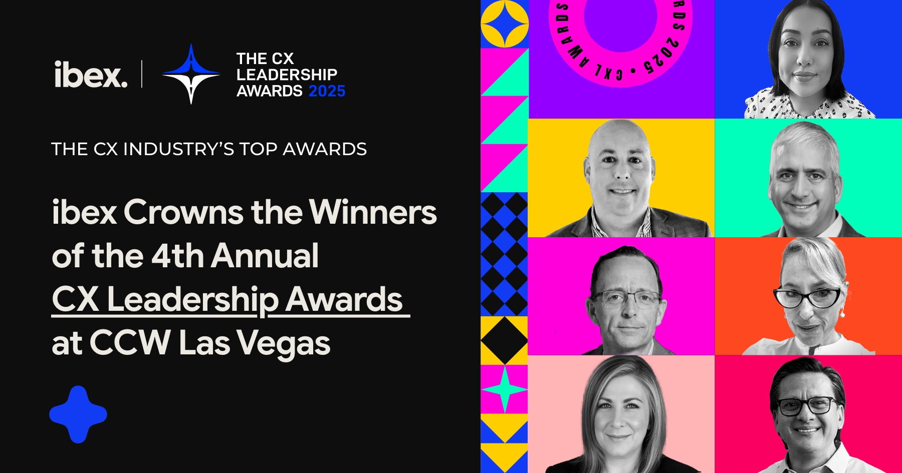 The CX Leadership Awards - Your Top 7 CX Leaders of 2025! - ibex.